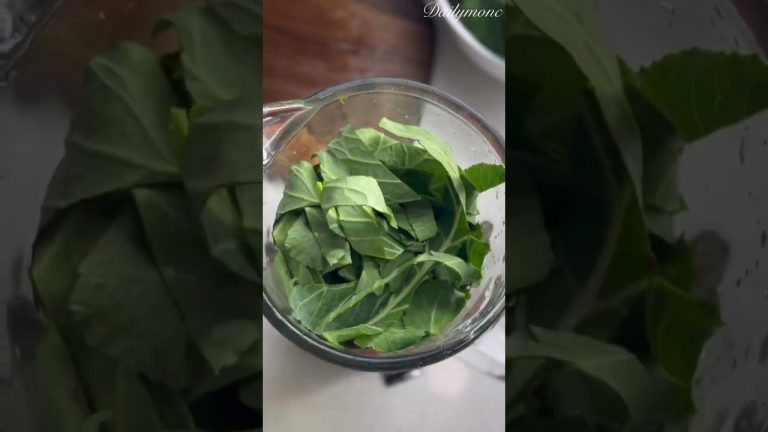 Kale Juice Strawberry Smoothie ASMR Fruits Cutting #shorts #asmr #food #kale