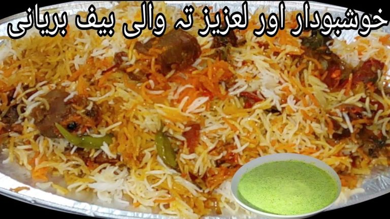 Beef teh wali easy biryani recipe||Double Layer beef Biryani Recipe @Zareen fatima