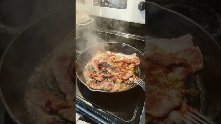 Beef bacon 🥓 never mind the cat on the coffee maker