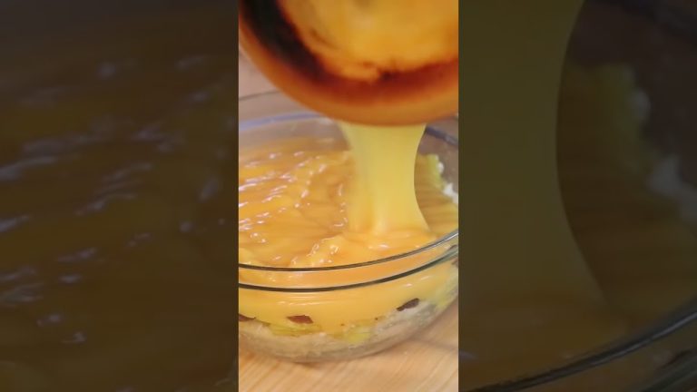 Pineapple mixed fruit delight #recipe #shorts #pudding #dessert