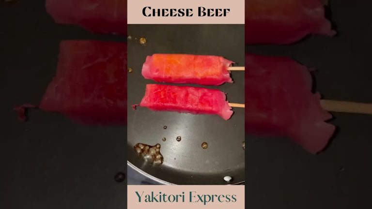 How to Make a cheese beef Yakitori Express