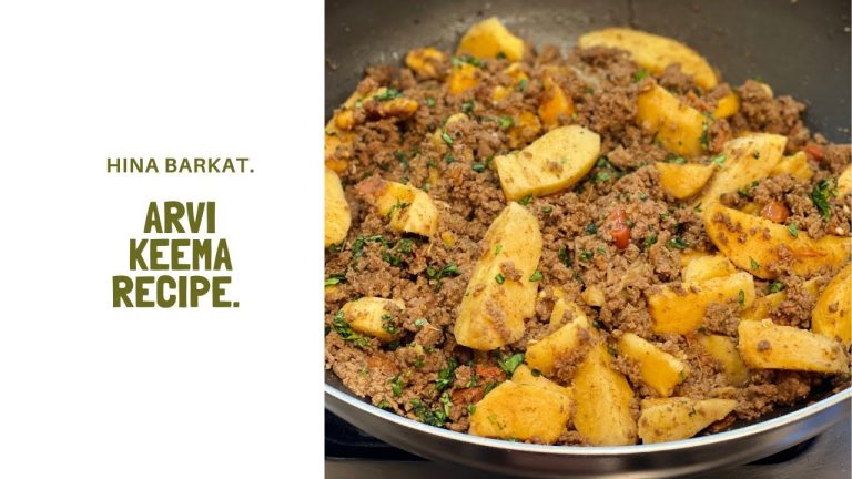 Arvi Keema | Ground Beef  & Taro Root | Pakistani Recipes | Hina Barkat.