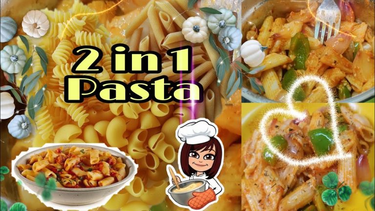 Two in One Pasta recipe || Red Sauce Pasta || Cooking Pasta at home || #itsmekowsy