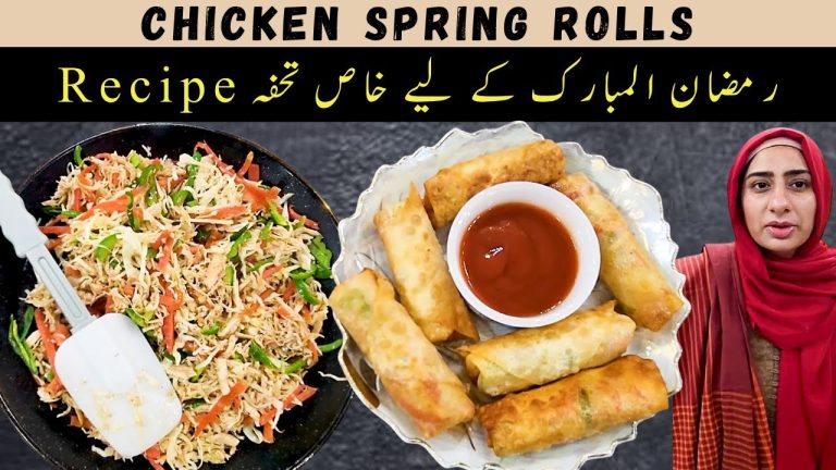 Chicken Spring Rolls Recipe | How to Fold Chicken Spring Rolls | Ramzan Special By Shukar Foods