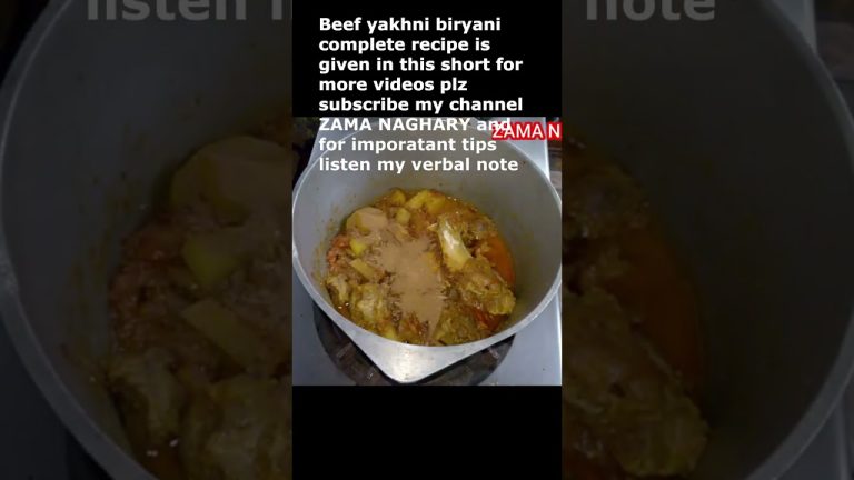 Beef yakhni biryani |Yakhni biryani recipe |Tips for yakhni biryani |#youtubeshorts|#short |#shorts