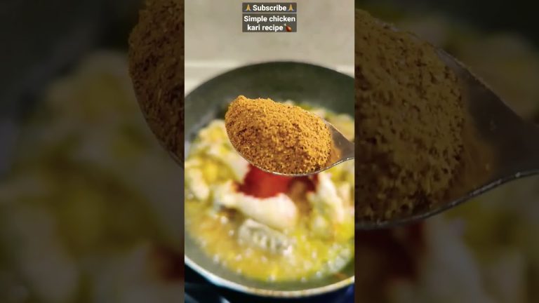 Simple chicken kari recipe🍗 | #youtubeshorts #chickenrecipe #cooking #viral #shortsrecipe