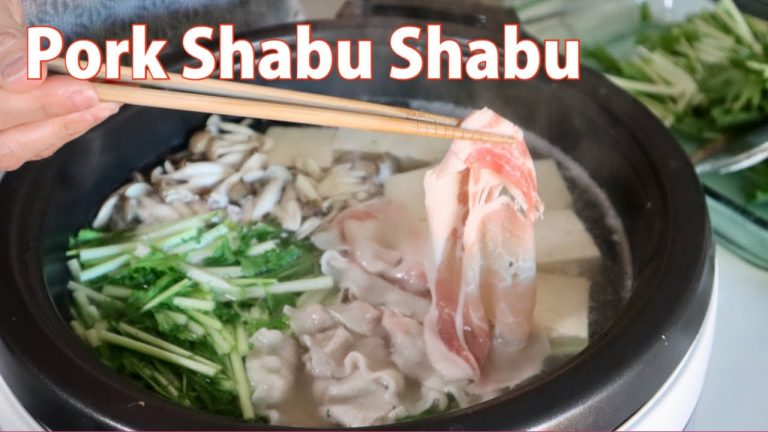 Pork Shabu Shabu Recipe – Japanese Cooking 101