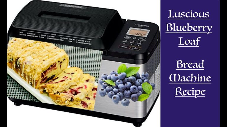 Luscious Blueberry Loaf  🫐  Bread Machine Recipe