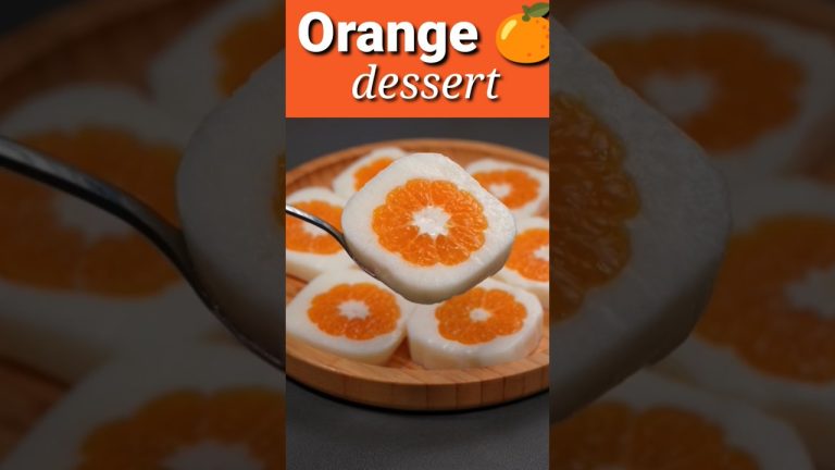 orange 🍊 dessert #shorts #cooking #food #recipe #viral #cookingshorts @tahirasfoodtubepk