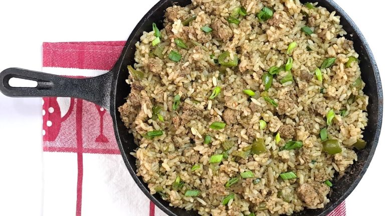 Dirty Rice Recipe – How to cook dirty rice with ground beef