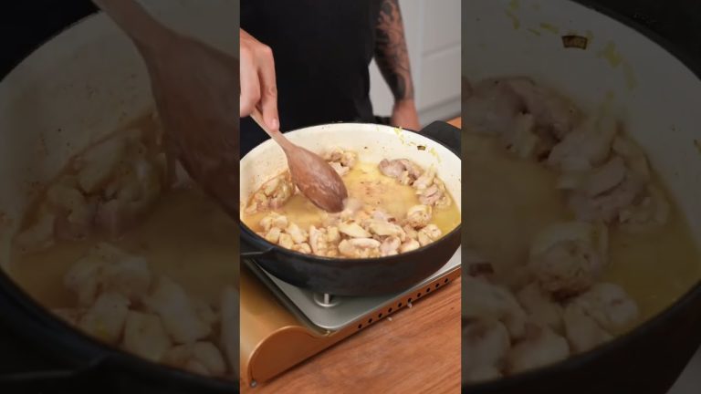 Creamy Chicken Vol-au-Vent ✌️#shorts