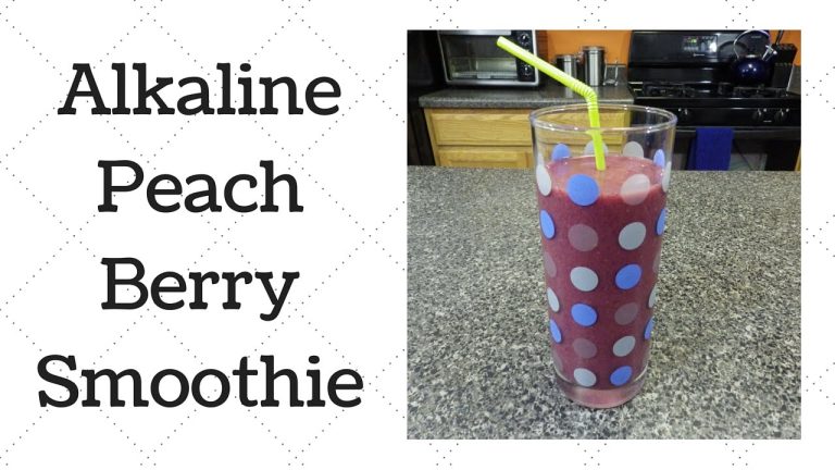 Peach Berry Smoothie Dr. Sebi Alkaline Electric Recipe