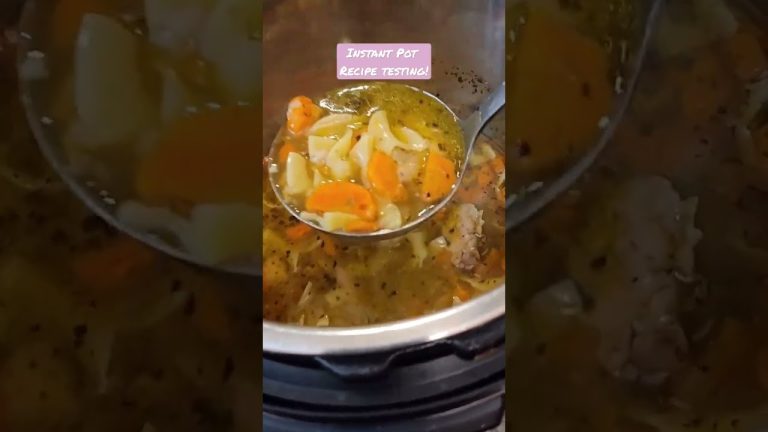 Instant Pot Chicken Noodle Soup Recipe Testing