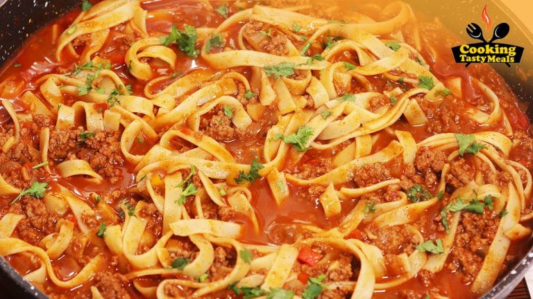 How to Make One Pot Pasta Noodles and Minced Beef Recipe