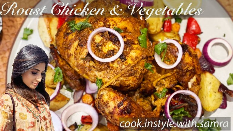 Chicken Roast Recipe – Whole Spicy Roast Chicken recipe in Urdu/Hindi