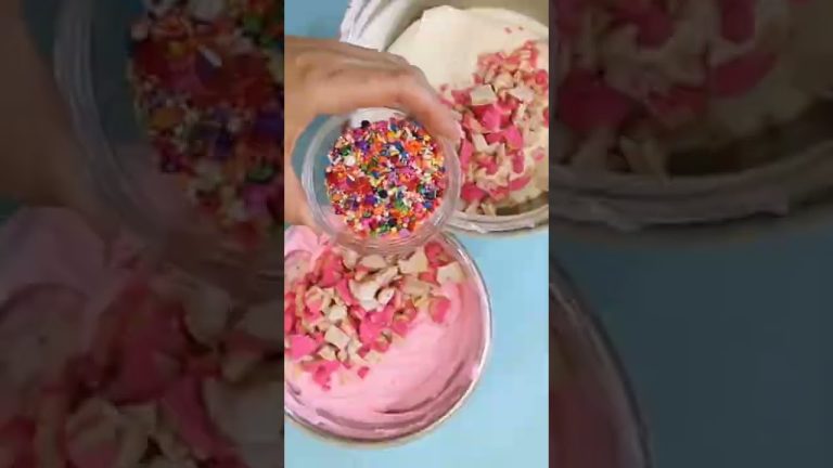 NO-CHURN Circus Animal Ice Cream! 😋🍨 #sugarhero #icecream #dessertrecipes #baking #nochurnicecream