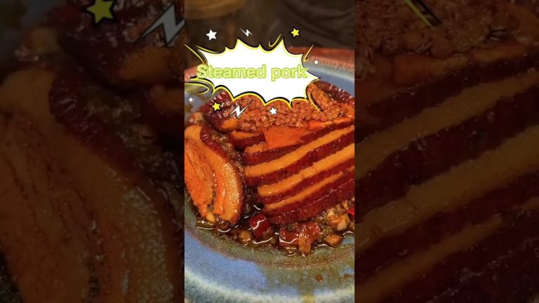 Cooking Steamed JUICY PORK 🐖🤤 || ASMR Video/ Mukbang video | Meat Recipes #shorts #viral #pork