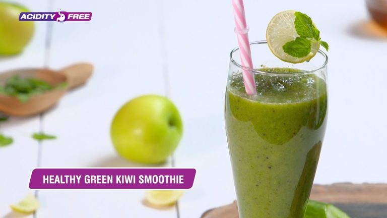 Green Kiwi Smoothie | Healthy Greens Smoothie Recipe | Detox Smoothie Recipe | Acidity Free Recipes