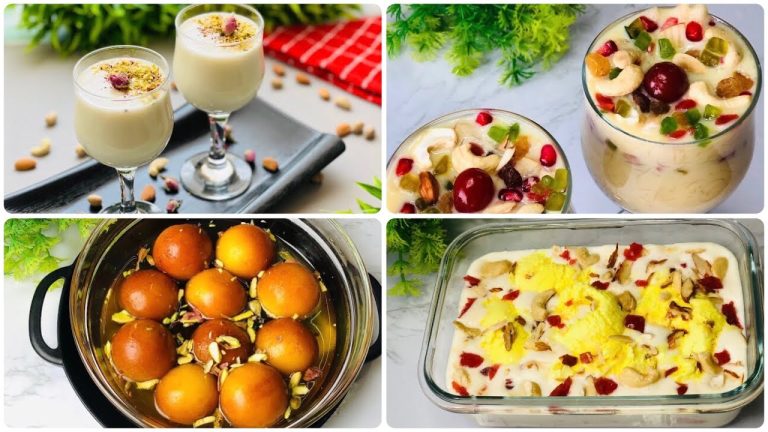 4 Easy Dessert Recipes For Iftar Party | Easy Party Desserts | Sweet Dishes For Iftar Party