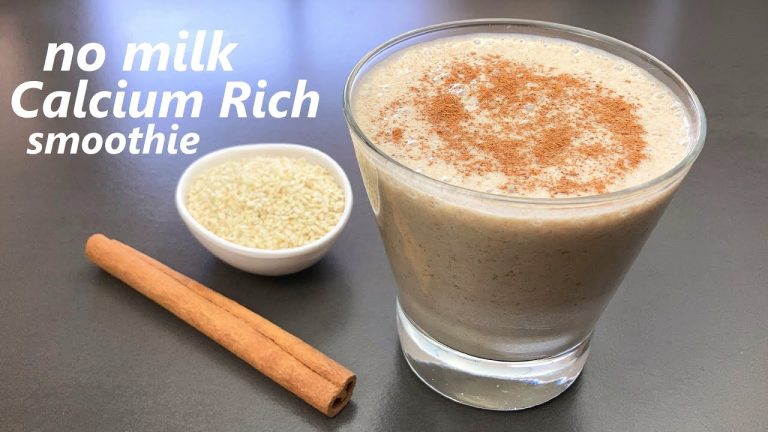 Calcium Rich Smoothie | No Milk Smoothie | Vegan Smoothie Recipe | Quick & Easy