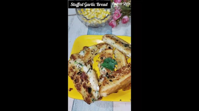 Stuffed Garlic Bread Recipe 😋#shorts #cooking #ytshorts