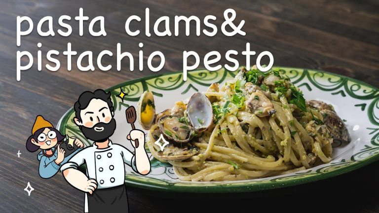 pasta with clams & pistachio pesto | 开心果青酱蛤蜊意面 | pasta recipes
