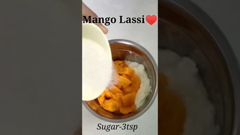 Easy Mango Lassi Recipe#shorts#shortsvideos
