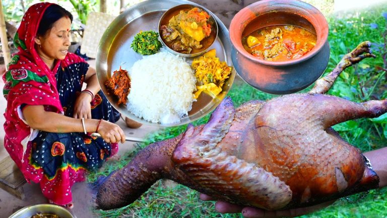 দামোদর নদীর পাশে গ্রামের দেশি মোরগের পাতলা ঝোল | Deshi Morog Recipe | Red Country Chicken Handi