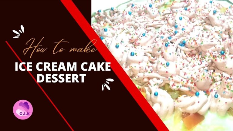 Ice Cream Cake Dessert || Cake Se Perfect Cold Dessert Banane Ka Tarika || cooking in kitchen