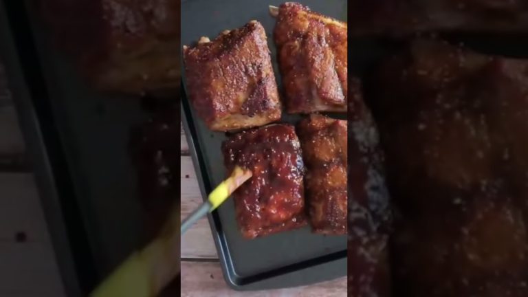 Must try Air Fryer Ribs #musttry #musttryfood #food #foodie #bbqribs #foodyoutube #foodrecipes #yum