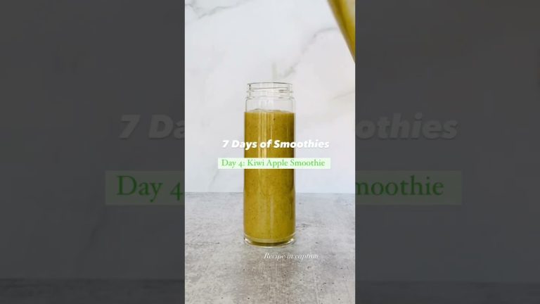 Kiwi Apple Smoothie #smoothierecipes