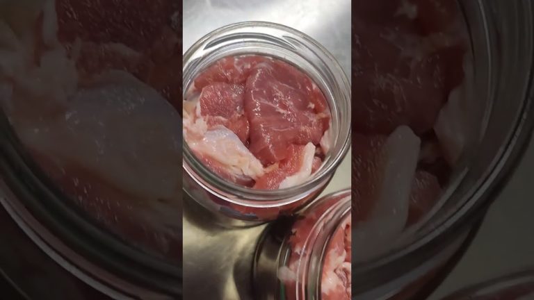 Домашняя свиная тушенка  рецепт тушенки за 1 минуту от @dobroslav13