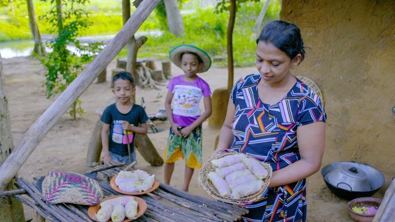 cabbage chicken rice || natural village food recipe || Mali cooking in nature