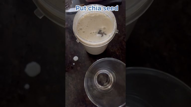 Healthy apple smoothie with chia seeds #recipe #2023 #viral #healthy #soyamilk