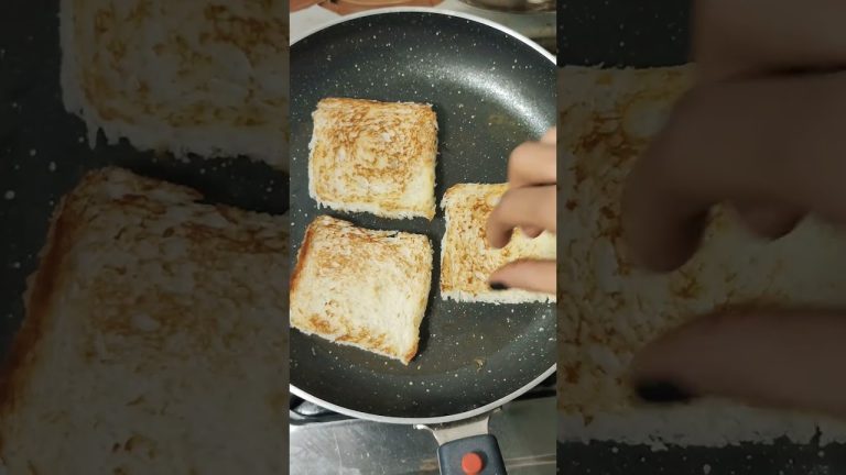 Viral Milk & Bread Recipe || #shorts