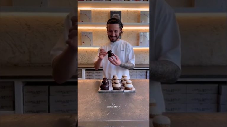 Cedric Grolet l Éclair ou religieuse❔#cedricgrolet ,#dessert ,#cake