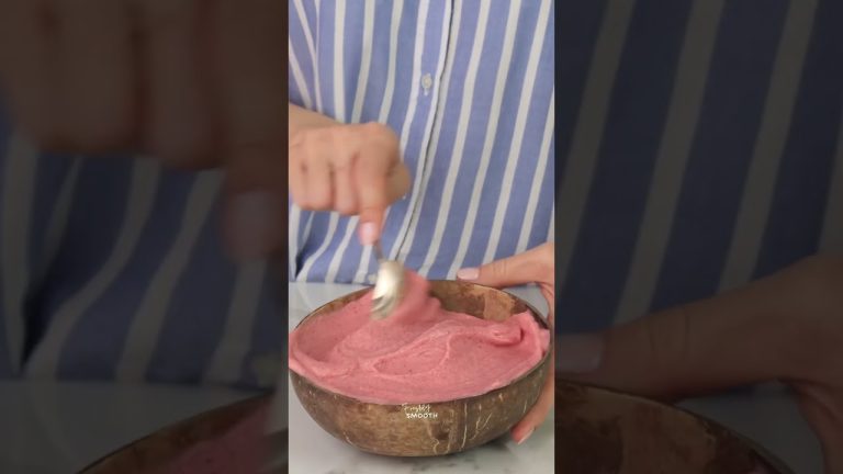 CHOCOLATE SHELL smoothie bowl #satisfying #healthyrecipes #Shorts28Sprint