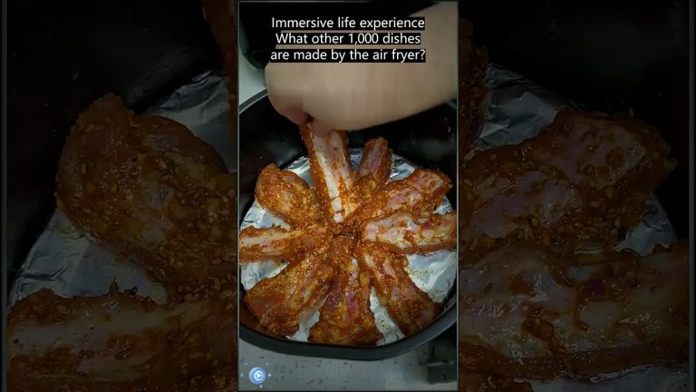 At home in the air fryer to do a barbecue ribs turned out to be so simple #shorts