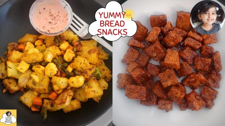 Easy bread recipes for snacks | Bread breakfast recipe | Bread paneer poha | Caramel Bread | Tiffin