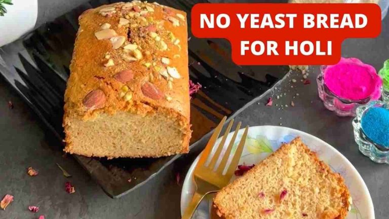 Thandai Bread | Holi Special Recipe| Easy Bread Recipe| Bread Recipe for Beginners| Yeast FREE bread