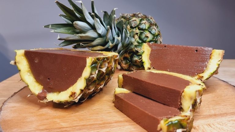 The perfect Pineapple Chocolate Dessert 💥Homemade Dessert Recipe 💯🤌Delicious & Easy Dessert 👌🌱