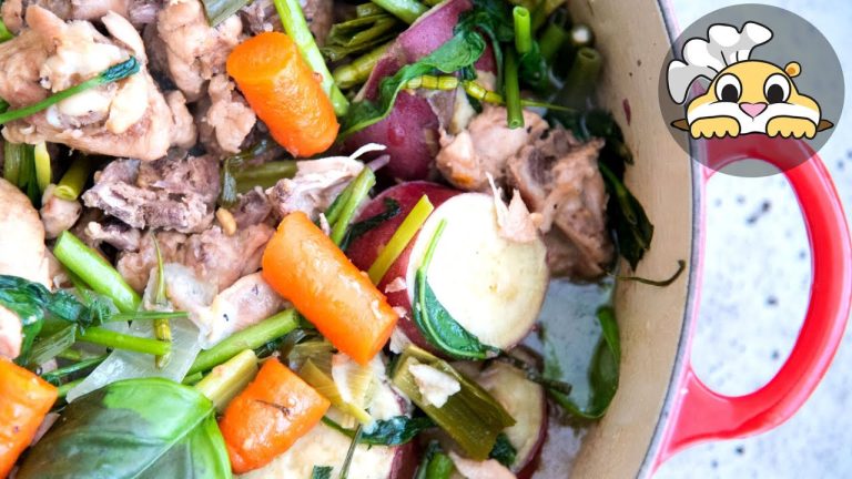 Healthy chicken recipes: Braised chicken with sweet potato & deonjang (된장 닭도리탕)