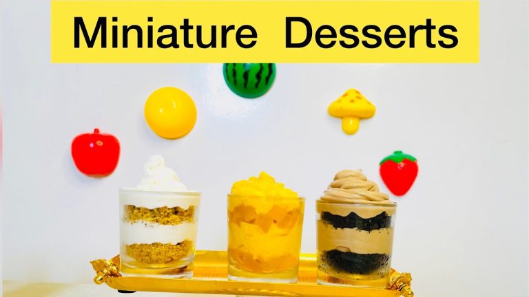 Mini mousses | chocolate  Mango  vanilla |Miniature  desserts recipe