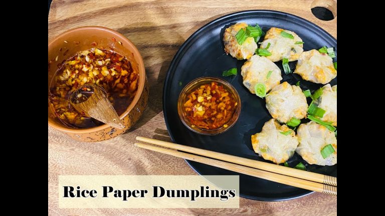 Rice Paper Dumpling | Chicken Rice Paper Dumpling | Juicy Dumpling Recipe | Chilli Garlic Oil