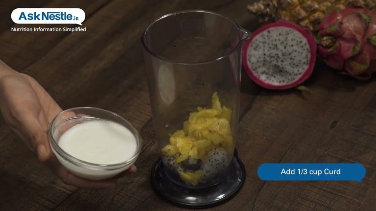Pineapple Dragon Fruit Smoothie Recipes | Healthy Food Recipes | Ask Nestlé