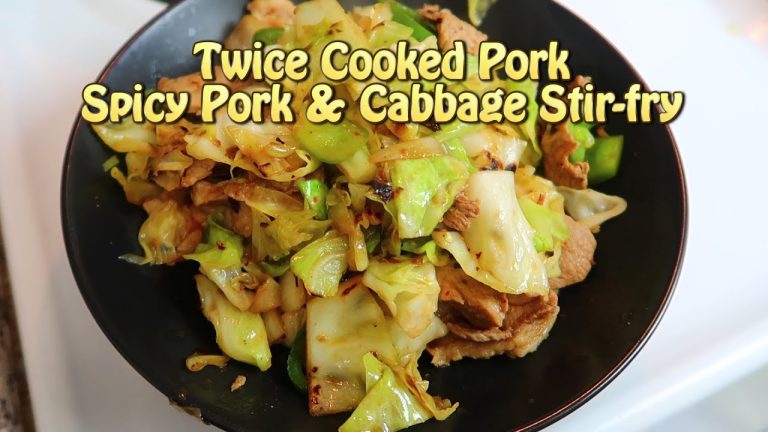 Easy Spicy Pork and Cabbage Stir Fry – Cooking Vlog #31