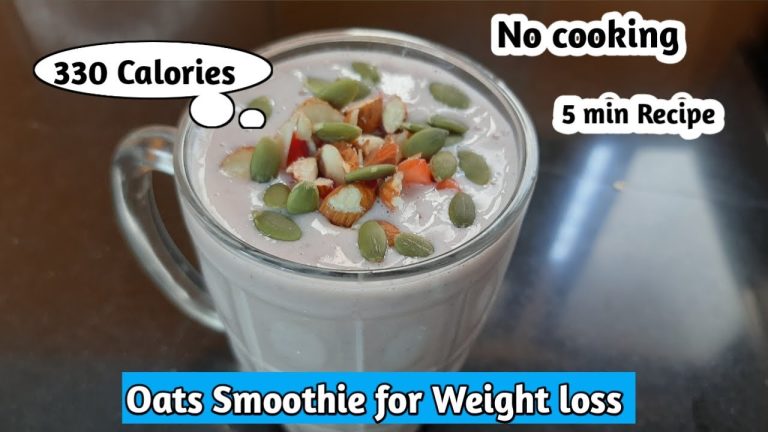 Oats smoothie for weight loss | Healthy Breakfast Recipe | Oats Recipe for weight loss