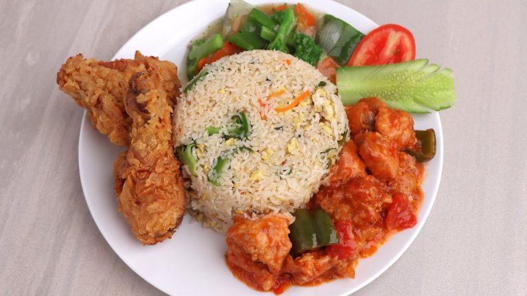 রেস্টুরেন্ট এর চেয়েও বেশি স্বাদে তৈরি চাইনীজ রেসিপি। Fried Rice | Chicken Curry | Chinese Vegetable