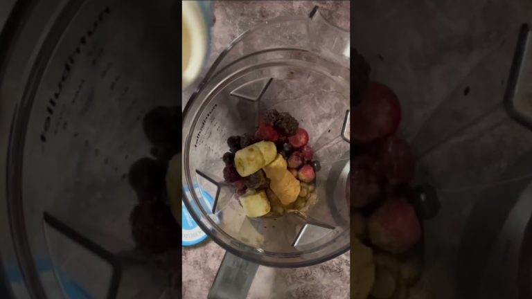 “Berry Protein Collagen Smoothie with Egg and Cinnamon”