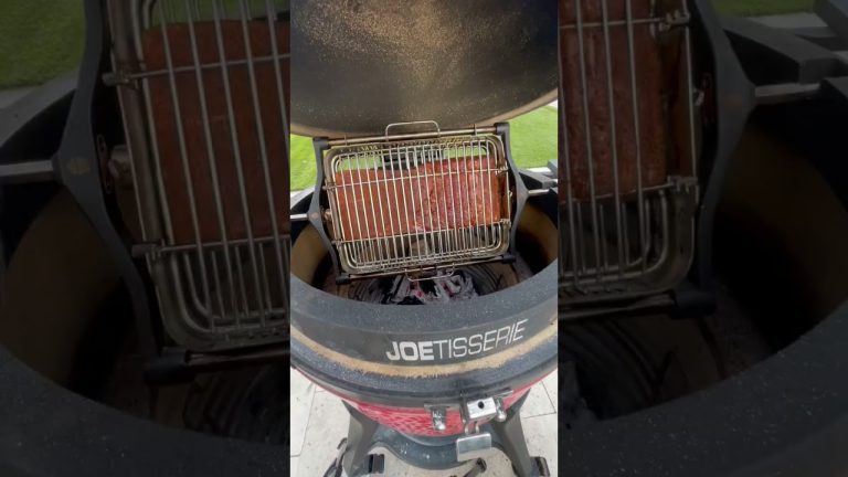 Pork belly recipe – Kamado joe classic 3 with rotisserie basket